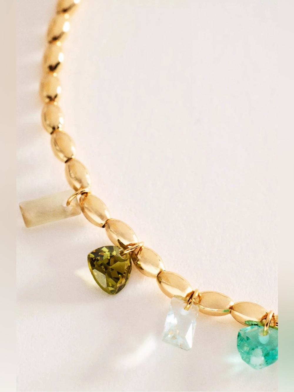 NWT Anthropologie Colorful Beaded Crystal Stretch Bracelet - Picture 2 of 4